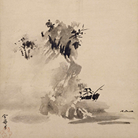 破墨山水図