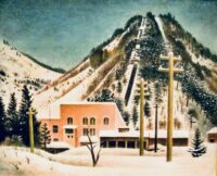 雪の発電所